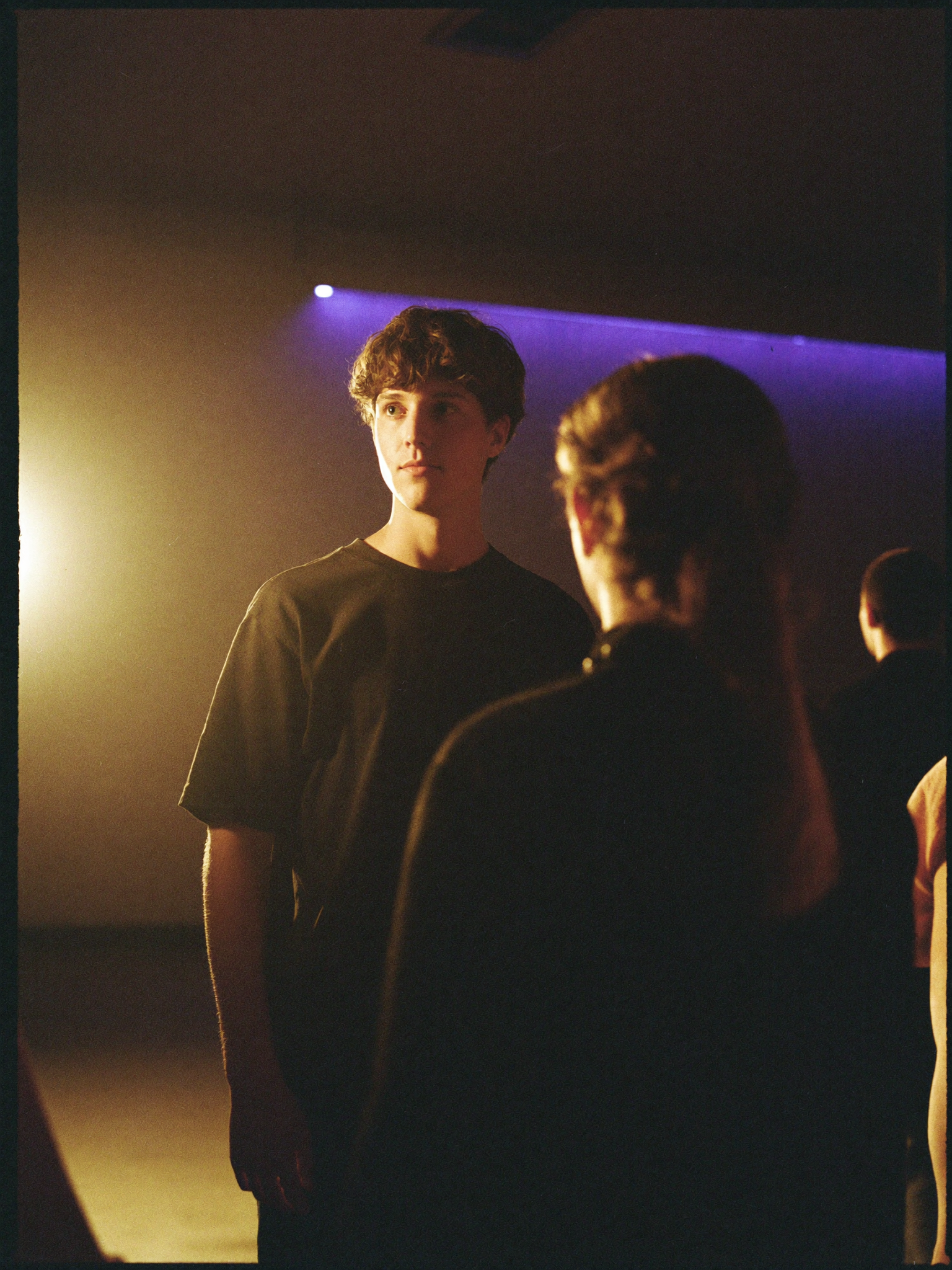 Teen actor at his mark